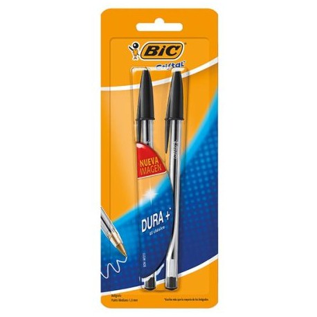 BIC-BOL-M250CN2 / 70330354319 Boligrafo Bic Punto Mediano Negro 2pz