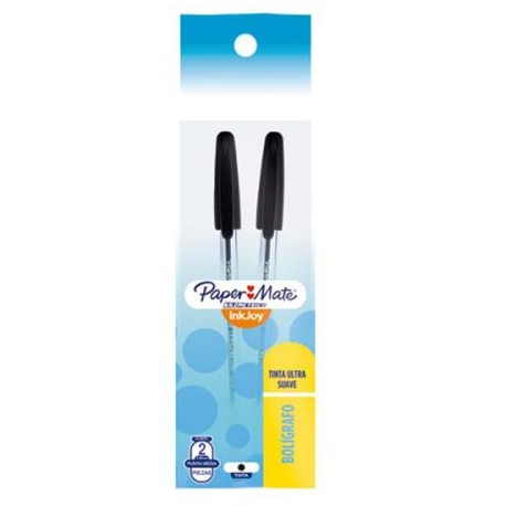 BER-BOL-A8230 / LA8230 Boligrafo ST Kilometrico Negro 2pz