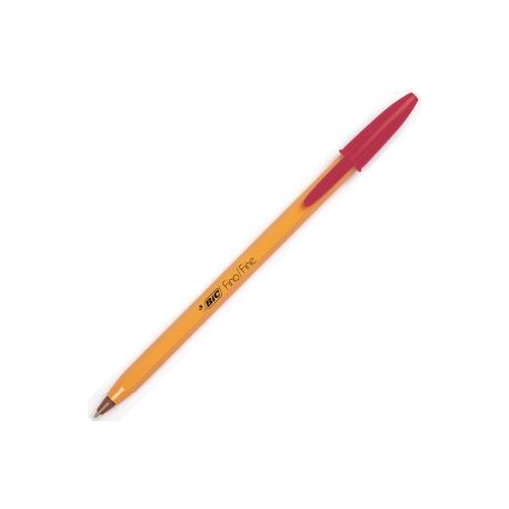 BIC-BOL-F290CR / 7501014511078 Boligrafo Bic Cristal Punto Fino Rojo 12pz