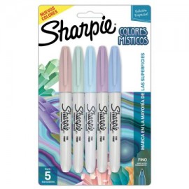 BER-MAR-55612 / 2155612 Marcador Permanente Sharpie Mystics Surtido 5pz