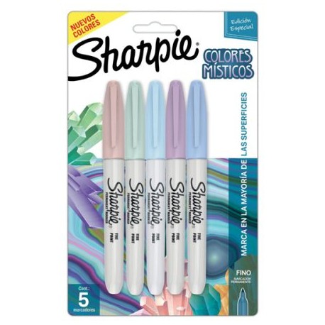 BER-MAR-55612 / 2155612 Marcador Permanente Sharpie Mystics Surtido 5pz