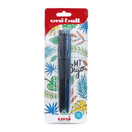 AZO-BOL-U155NA / 305.UMN155NA Boligrafo Uni-Ball Punto Fino Gel Negro 2pz