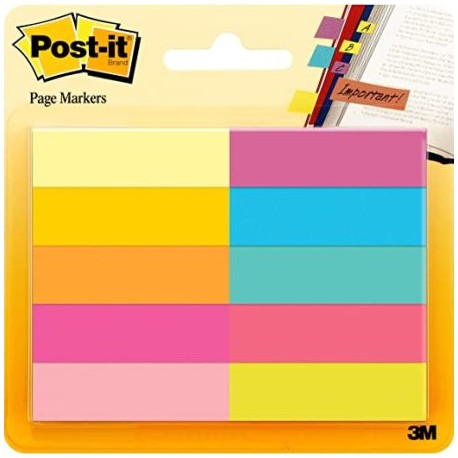 P3M-PST-67010AB / 70007065058 SE?ALADORES POST-IT 10 COL.BRILLANTES