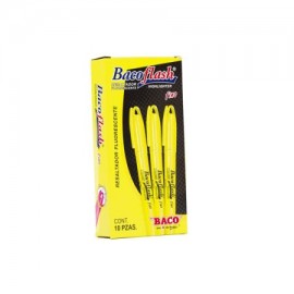 BAC-MAR-FLAJ12A / MR110 Marcatextos Bacoflash Punto Fino Amarillo