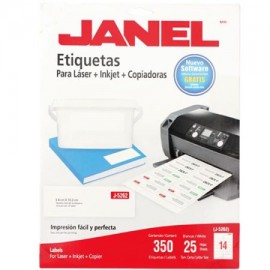 JAN-ETI-5262 / 1095262101 ETIQUETA BLANCA JANEL 34X102MM C/1000